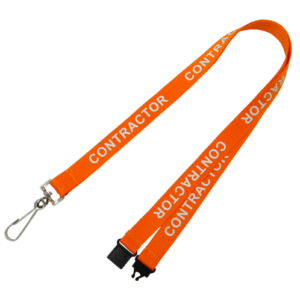 Orange Contractor Lanyards