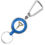 Blue Carabiner Badge Reels