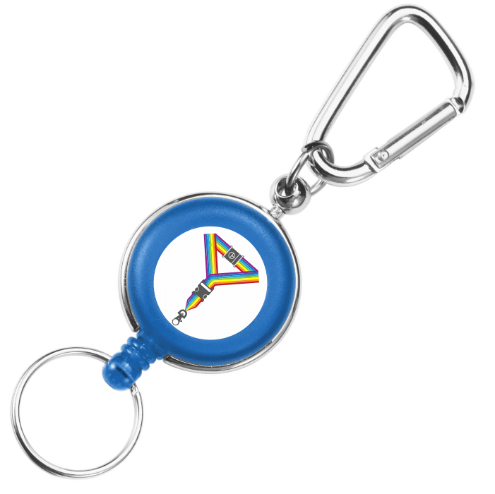 Blue Carabiner Badge Reels Blue Carabiner Badge Reels