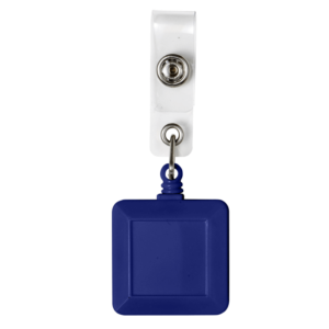 Square Blue Badge Reel