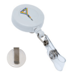 Printed White Clip Badge Reel