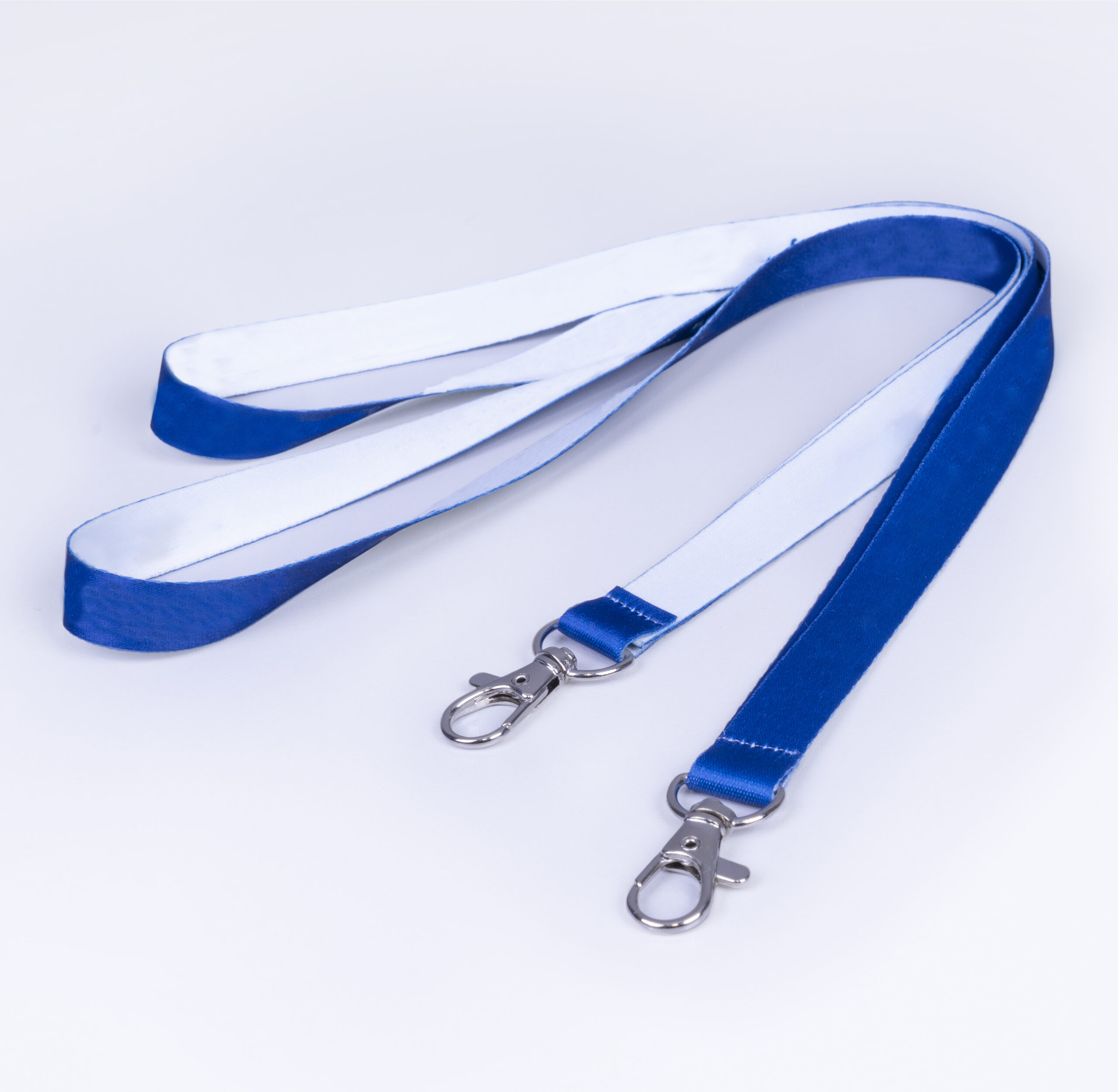 multicolour white and blue lanyard strap
