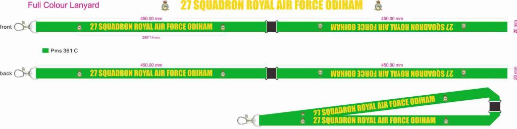 27 squadron RAF full colour lanyard
