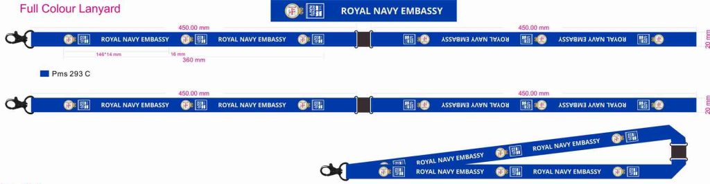 royal navy embassy full colour lanyard